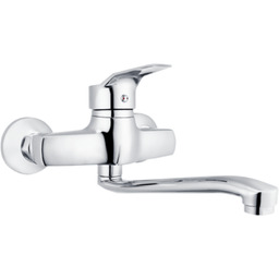 Bateria jednouchwytowa umywalkowa ścienna chrom VESTO