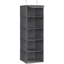 Elior Szary wiszący organizer z 5 półkami D2-D88