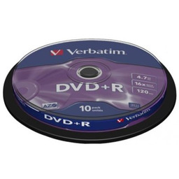 VERBATIM Płyta DVD+R, 4.7 GB, 16x (10 szt.)