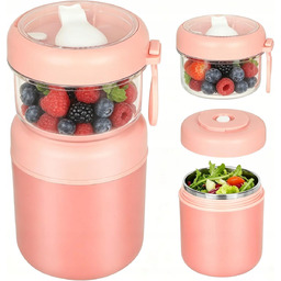 POJEMNIK 860ML NA JOGURT MUSLI OBIAD LUNCH SAŁATKĘ