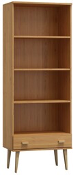 Regał drewniany Venuci Szuflada 89 cm olcha