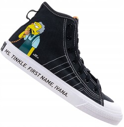 Trampki adidas Nizza Hi Rf J czarny rozmiar