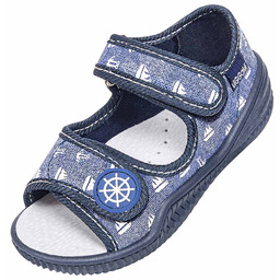 Sandałek Szymek ozdoba, denim, Vi-Gga-Mi