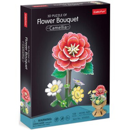 CUBIC FUN Puzzle 3D Flower Bouquet Kamelie W3302H