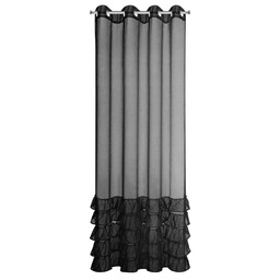 Eurofirany Firana 140x250 Dani 1 czarna zdobiona