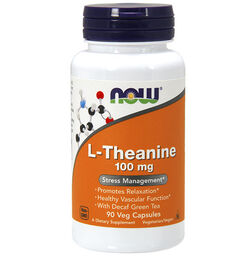 Now Foods L-Theanine 100 mg, 90 kapsułek