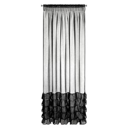 Eurofirany Firana 140x270 Dani 1 czarna zdobiona