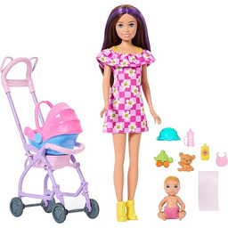 Barbie Skipper Babysitters Inc. Zestaw z brunetką Blond
