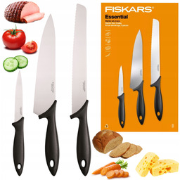 Zestaw 3 Ostrych Noży Fiskars W Pudełku Solidne