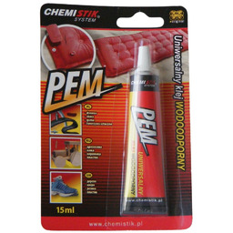 Klej polimerowy 15ml PEM drewno plastik guma skóra