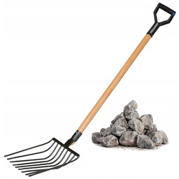 Widły Gable Do Kamieni Tłucznia 9 Zębne Metalowe