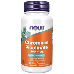 NOW Foods Pikolinian Chromu 200 mcg 100 kaps