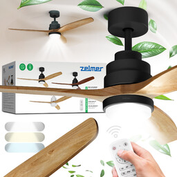 Wentylator Sufitowy Zelmer Wiatrak Lampa Led Ultra Cichy
