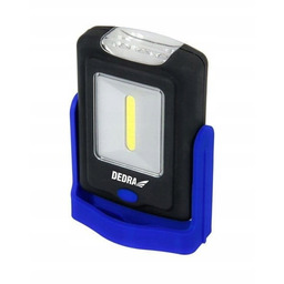 Latarka 1W Cob LED+3LED Prostokątna Z Podstawą, Baterią