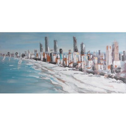 EUROFIRANY Obraz 654 140 x 70 cm Niebieski