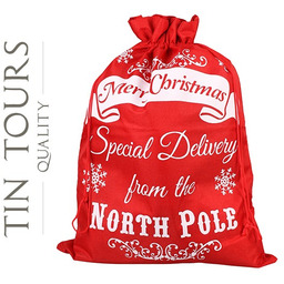 WOREK PREZENTOWY SPECIAL DELIVERY CZERWONY 70X50 cm