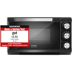 CASO TO 20 designerski piekarnik, 5-stopniowa funkcja: obieg,