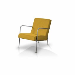 Pokrowiec na fotel Ikea PS, musztardowy szenil, fotel