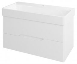 MEDIENA szafka umywalkowa 96,5x50,5x48,5cm, biały mat/biały mat MD100