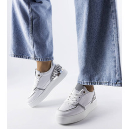 Białe sneakersy na platformie Tooele-41