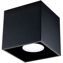 Plafon QUAD 1 czarny SL.0022 - Sollux