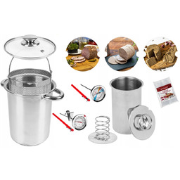 Zestaw Wędliniarski Szynkowar 2 x Termometr Worki Browin