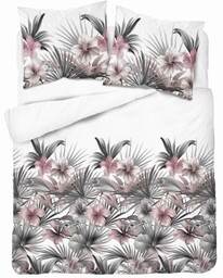 Pościel satynowa 160x200 Home Satin 71 Biała