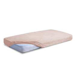 Babymatex Prześcieradło frotte z gumką 60x120 beżowe 15