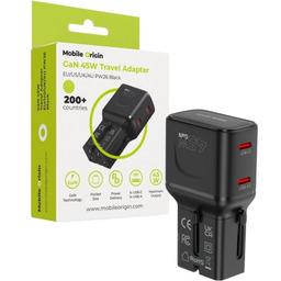 Mobile Origin Ładowarka sieciowa, podróżna GaN 2x USB-C