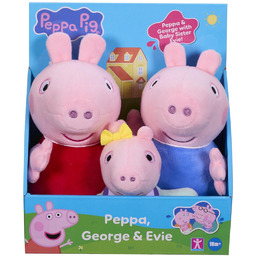 Peppa Pig 3-Pack Plsuhies - Peppa with Little
