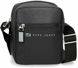 Pepe Jeans Torba listonoszka męska, czarny i pomarańczowy,