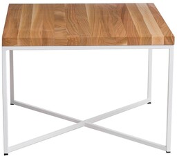 Stolik Taco Slim 100x100 czereśnia/biały