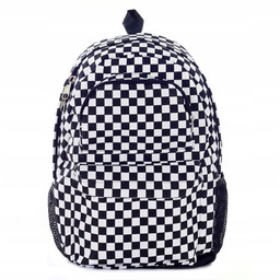 Plecak Męski Damski Szkolny W Kratkę A4 Krata