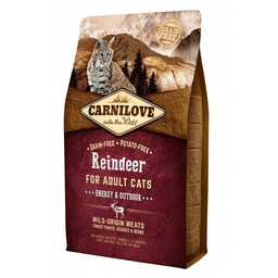 Karma sucha dla kota CARNILOVE Cat Reindeer Energy&Outdoor,