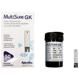 Multisure GK, Paski pomiaru stężenia glukozy we krwi,