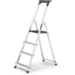 Drabina aluminiowa jednostronna 4 stopniowa PRO