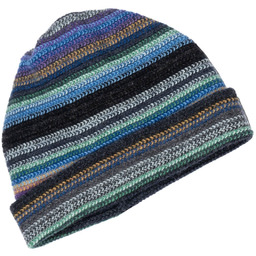 Granatowa wełniana czapka męska LW-019