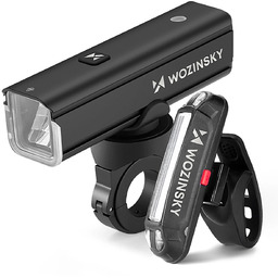 Zestaw lampek rowerowych akumulatorowych przód tył 1000lm