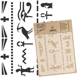 Szablon malarski scrapbooking  craft // EGIPSKIE HIEROGLIFY