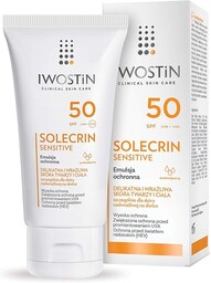 Iwostin Solecrin Sensitive Emulsja Ochronna, Filtr SPF 50+,