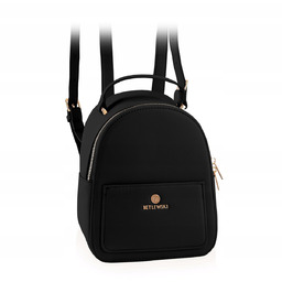 Elegancki plecak miejski Betlewski MILEY czarny 19 cm