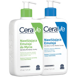 CeraVe nawilżająca emulsja do mycia 473ml + nawilżająca