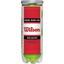 Wilson Padel Rush 100, unisex, żółte, 3 sztuki