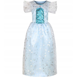 Strój Księżniczka Niebieska 130/140 Kopciuszek