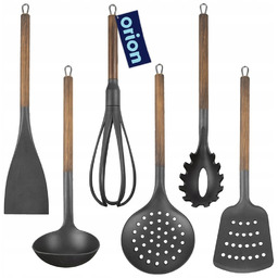 6x Przybory Kuchenne chochla łopatka szumówka trzepaczka łyżka