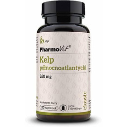 PHARMOVIT Kelp północnoatlantycki 260mg, 120 kapsułek