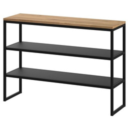 Półka na buty Light loftowa z blatem dębowym