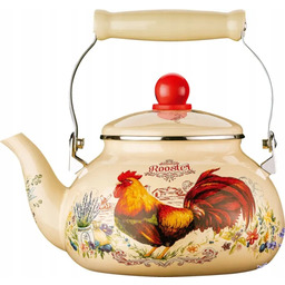 Czajnik emaliowany Brio Emalika z serii Rooster (Kogut)