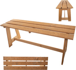 Ławka prosta Motte 119 x 35 cm złoty