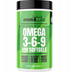 HIRO.LAB Omega 3-6-9 120 kaps. zdrowe KWASY TŁUSZCZOWE